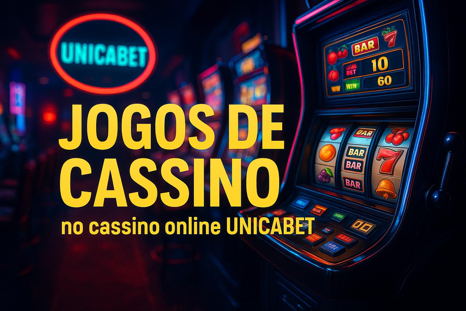 Jogos de cassino online inovadores e emocionantes na UNICABET