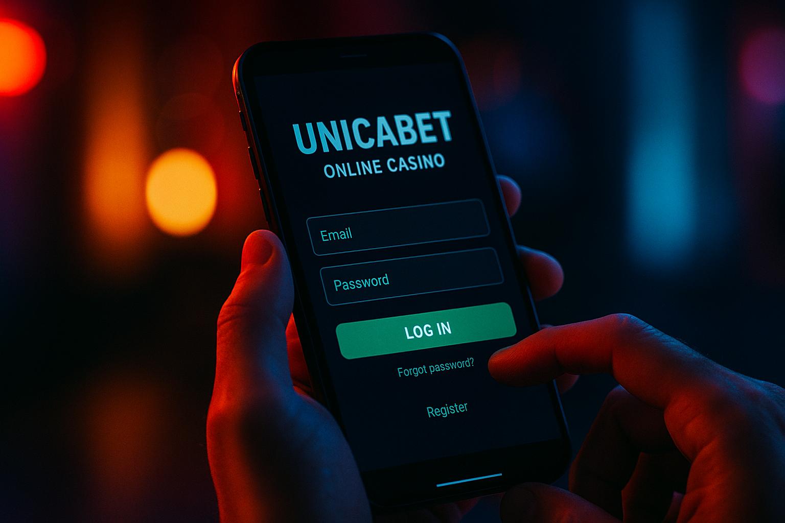Login no Cassino UNICABET