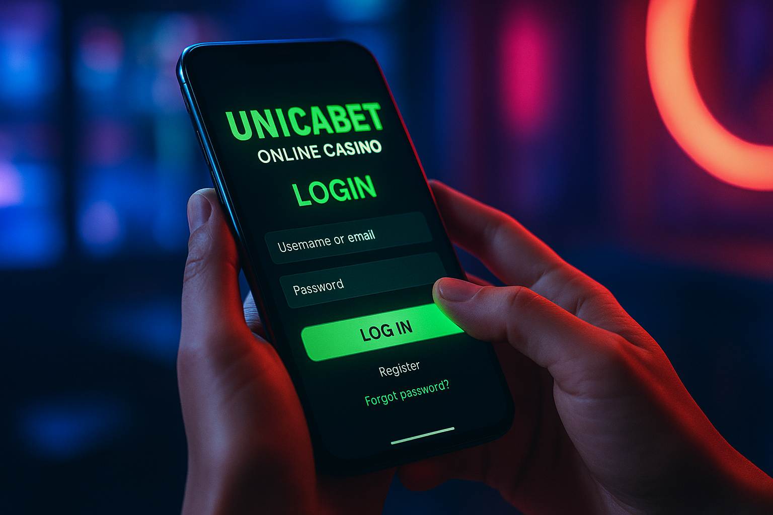 Criar uma nova Conta no plataforma UNICABET