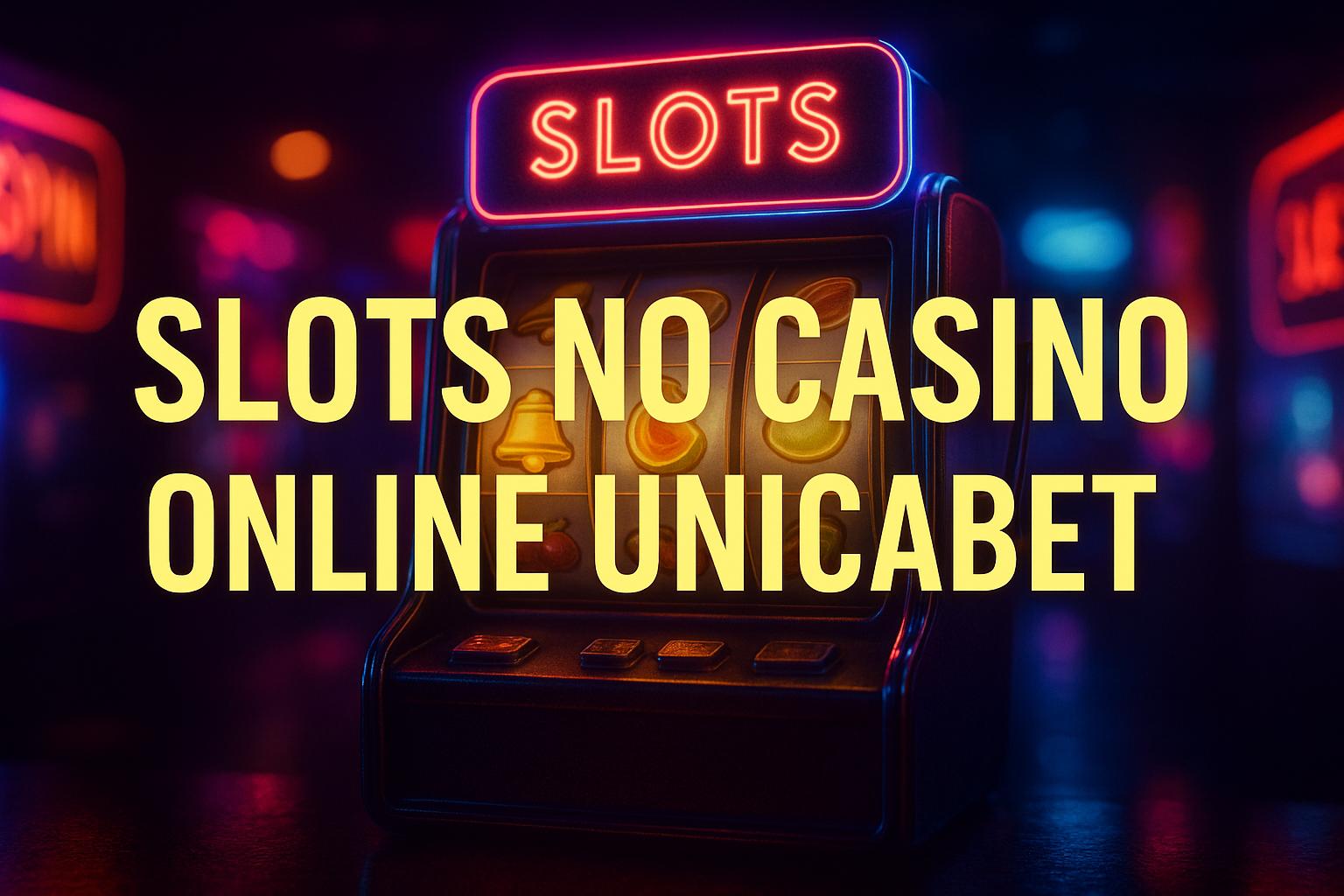Explore o mundo das slot machines no UNICABET Casino